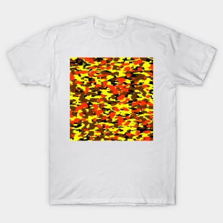 Yellow Orange Camouflage T-Shirt